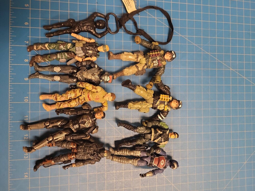 gi joe action figures lot 10 vintage military soldier toy collection bundle